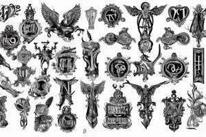 Keltenkreuz betende Hände Schwert Pistole tattoo idea