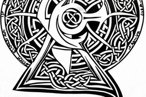 Celtic Cross sword tattoo idea