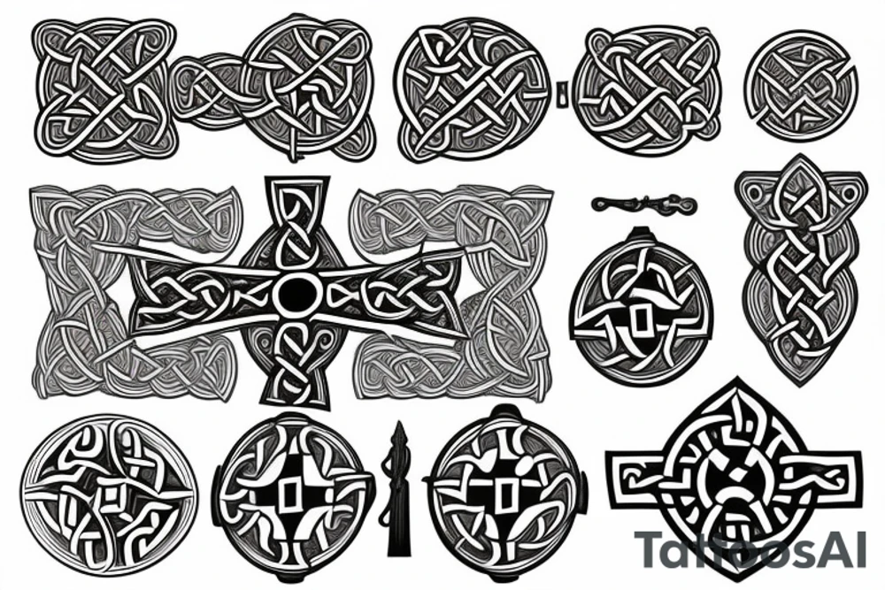 Celtic Cross sword tattoo idea