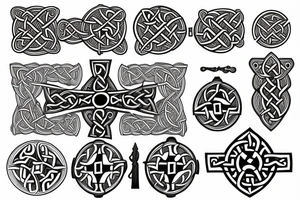 Celtic Cross sword tattoo idea