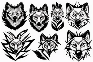 Wolf with ak 47 tattoo idea