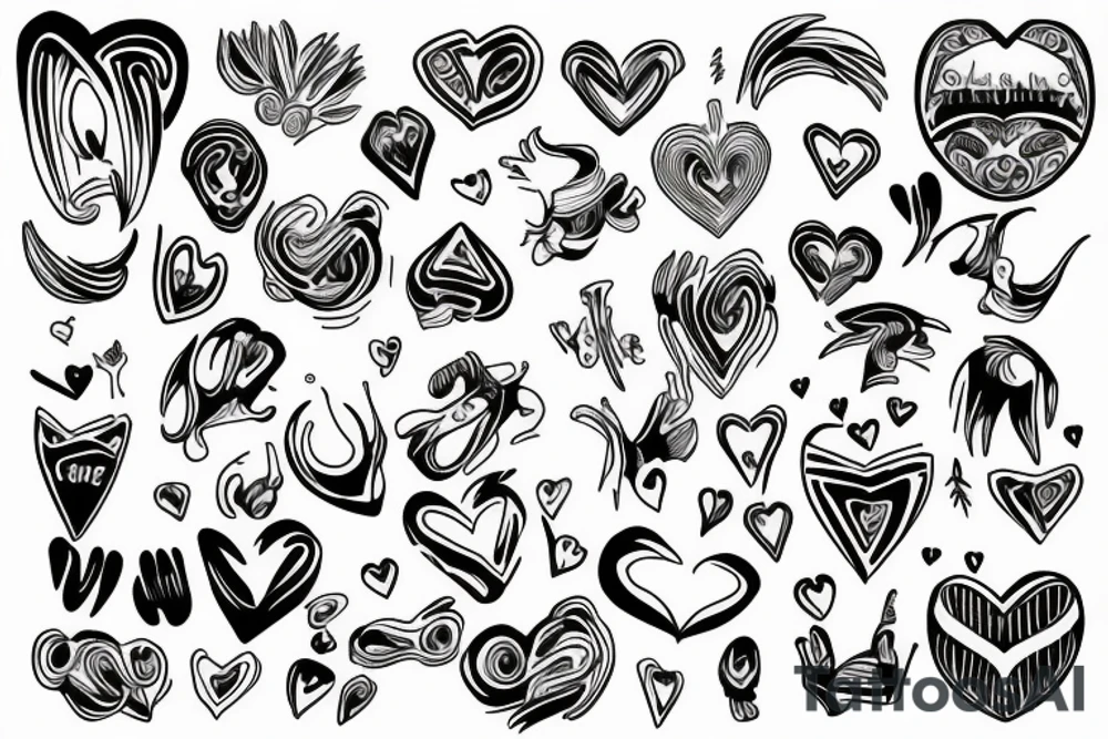 heart beat baby Marlon tattoo idea
