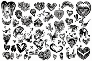 heart beat baby Marlon tattoo idea
