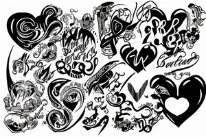 heart beat baby Marlon tattoo idea