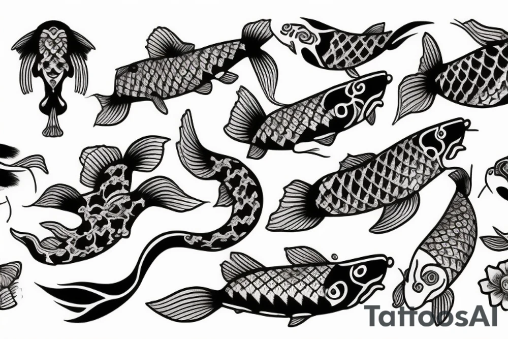 Koi fish tattoo idea