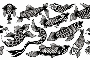 Koi fish tattoo idea