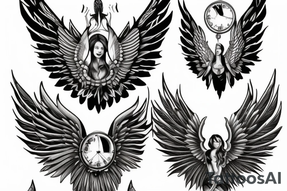 Angle Wings tattoo idea