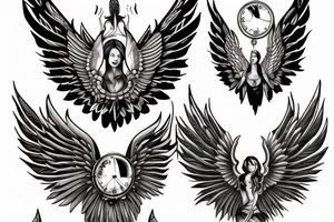 Angle Wings tattoo idea