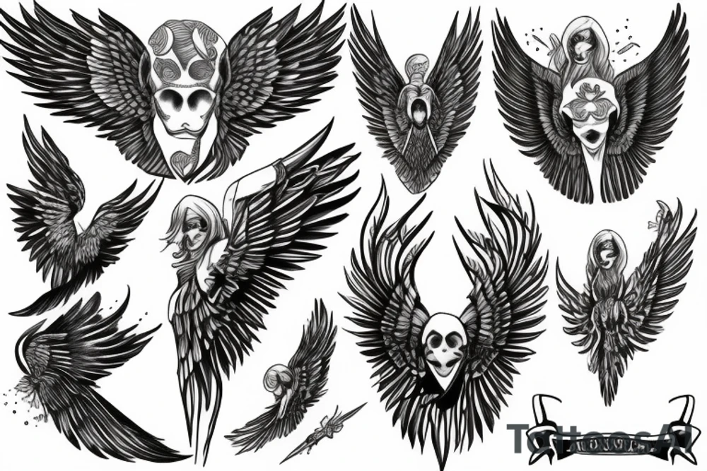 Angle Wings tattoo idea