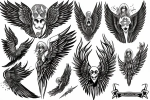Angle Wings tattoo idea