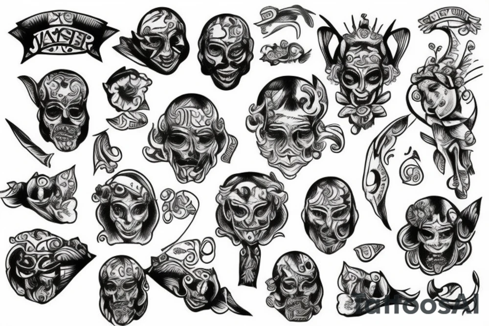 jester tattoo idea
