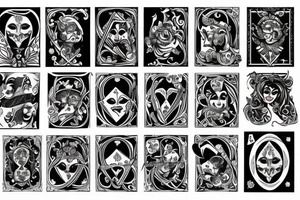 jester card tattoo idea