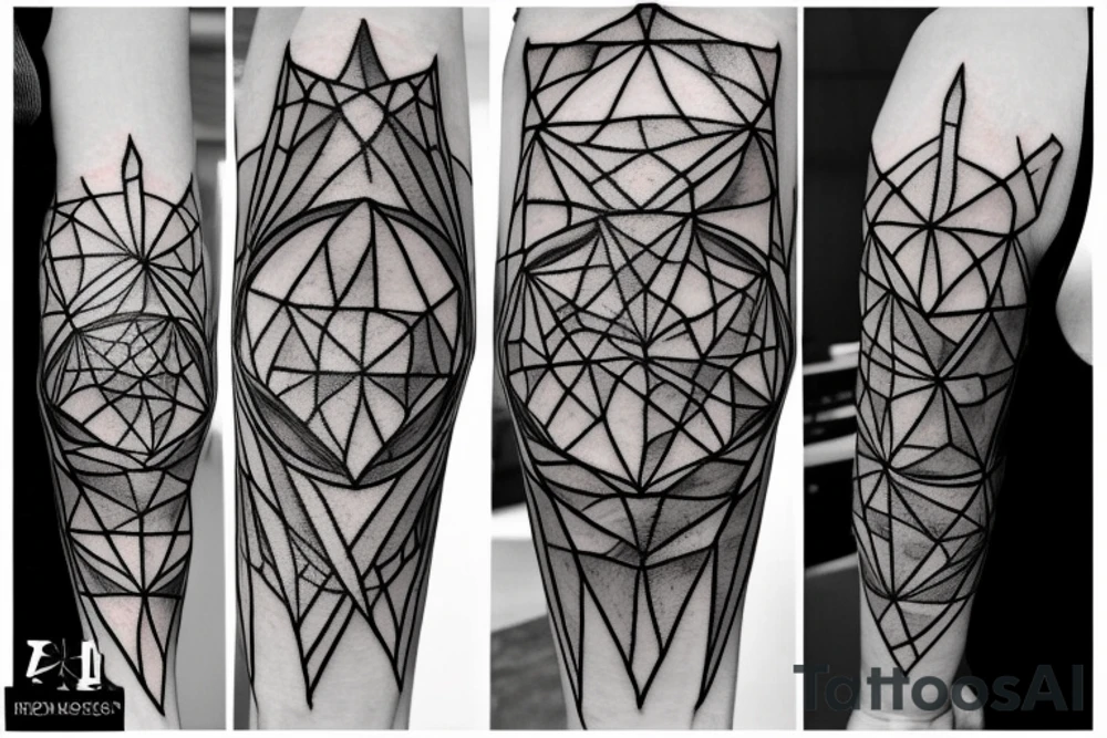 Metatron Cube on upper arm tattoo idea