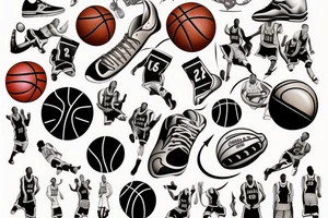 I want a tattoo of basketball tattoo idea