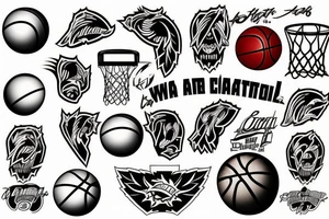 I want a tattoo of a basketball tattoo idea
