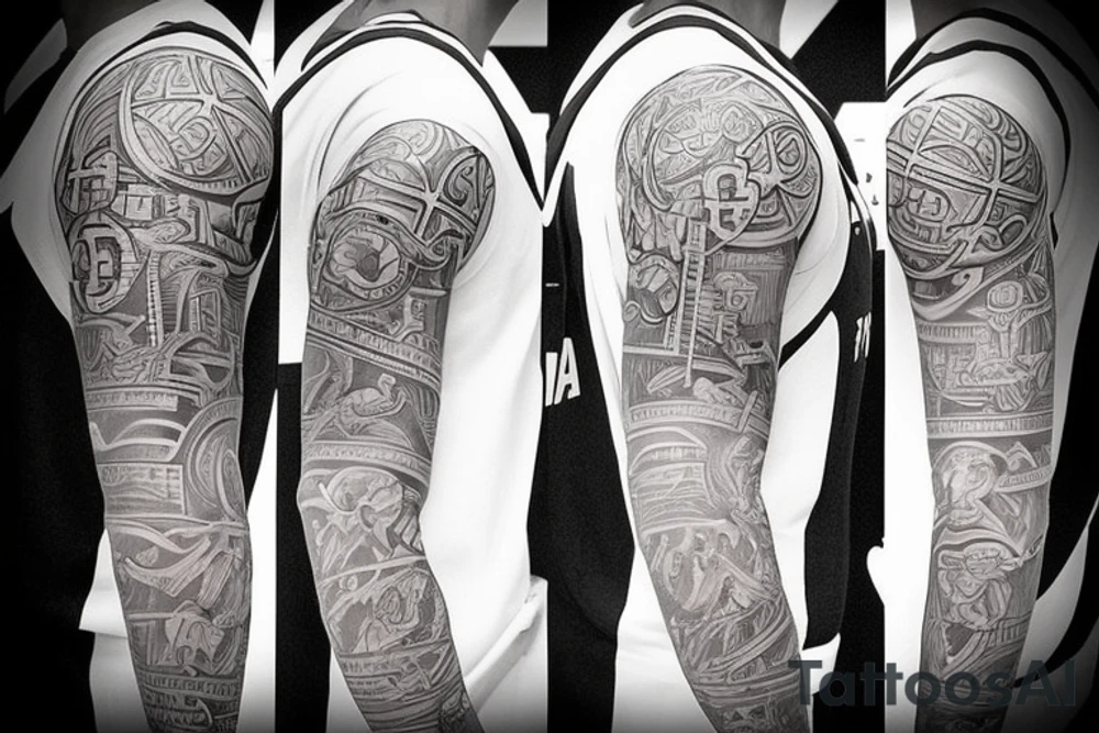I want a tattoo of a basketball tattoo idea