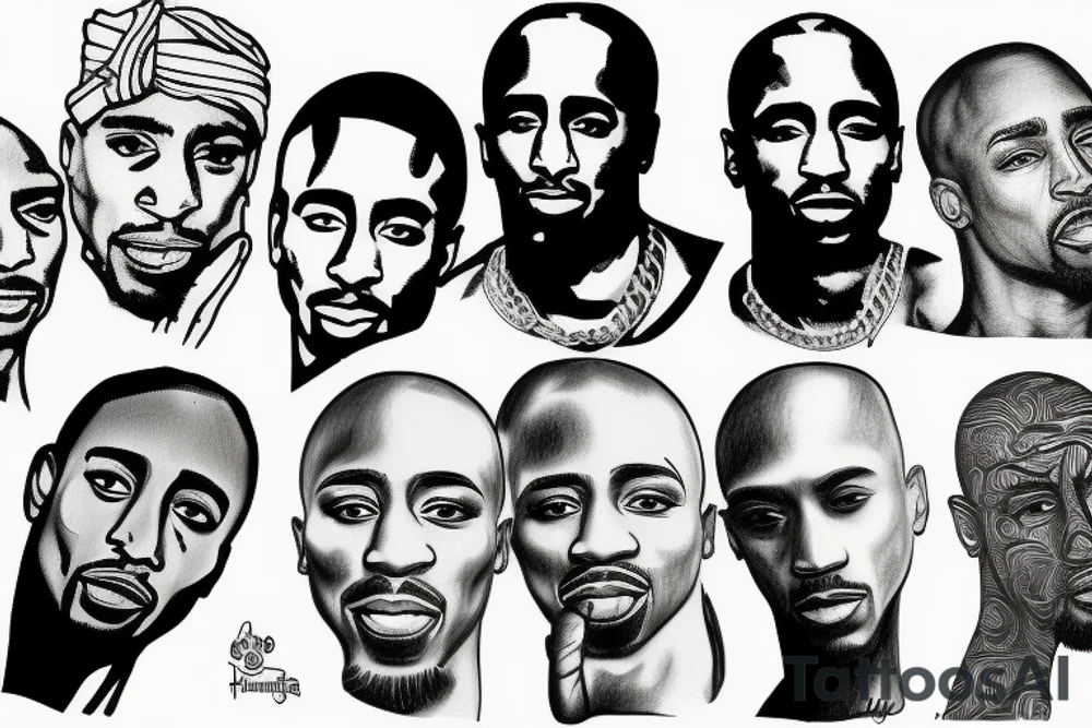 Tupac Shakur tattoo idea