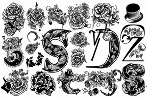 number 08 tattoo idea