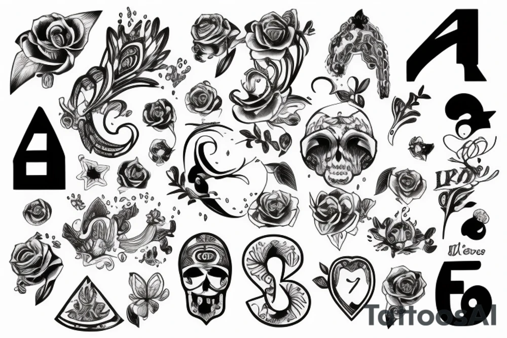 number 08 tattoo idea