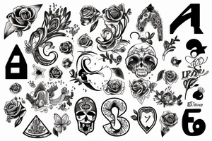 number 08 tattoo idea
