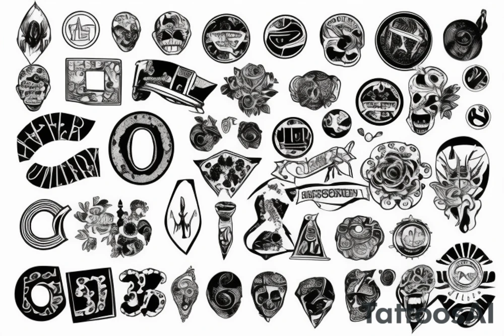 number 08 tattoo idea