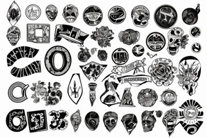number 08 tattoo idea