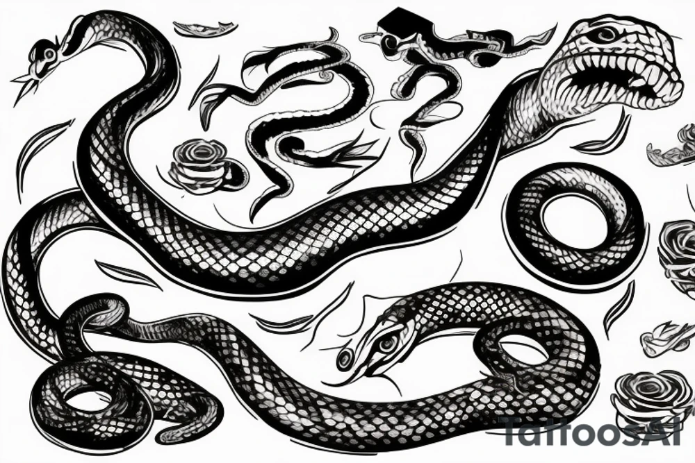 snake tattoo tattoo idea