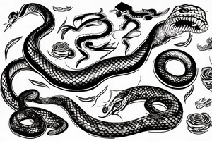 snake tattoo tattoo idea