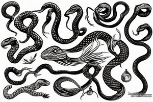 snake tattoo tattoo idea
