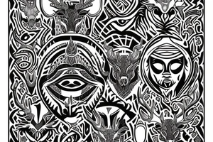 head of a stag tattoo idea