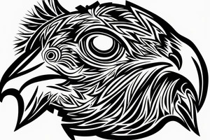 head of an eagle tattoo idea