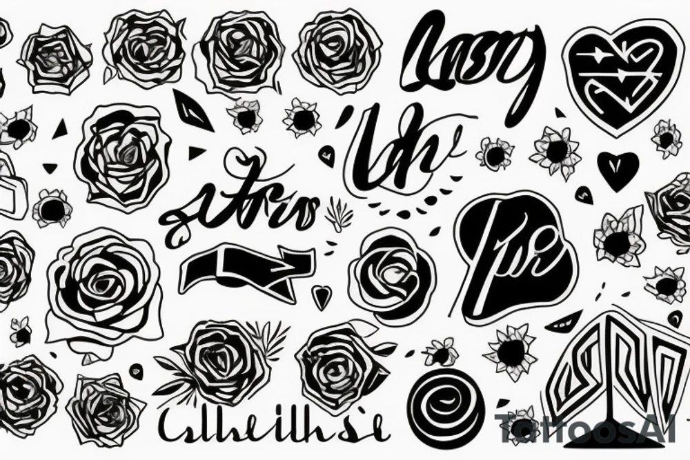 Minimal text tattoo idea