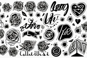 Minimal text tattoo idea