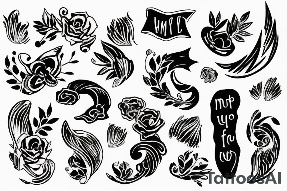 Minimal text tattoo idea