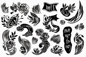 Minimal text tattoo idea