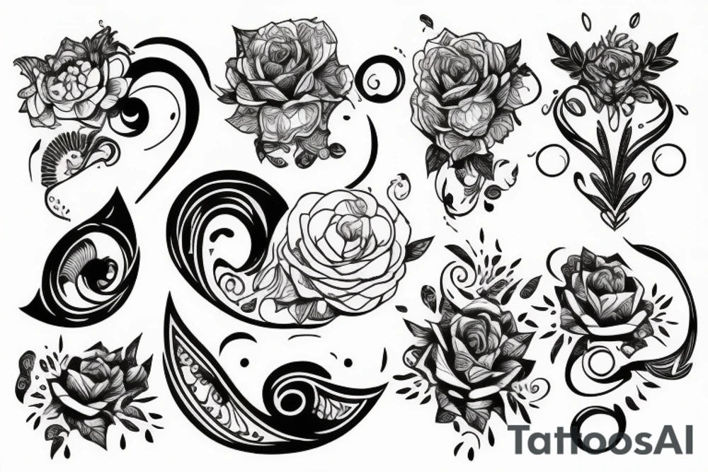 Line art tattoo idea