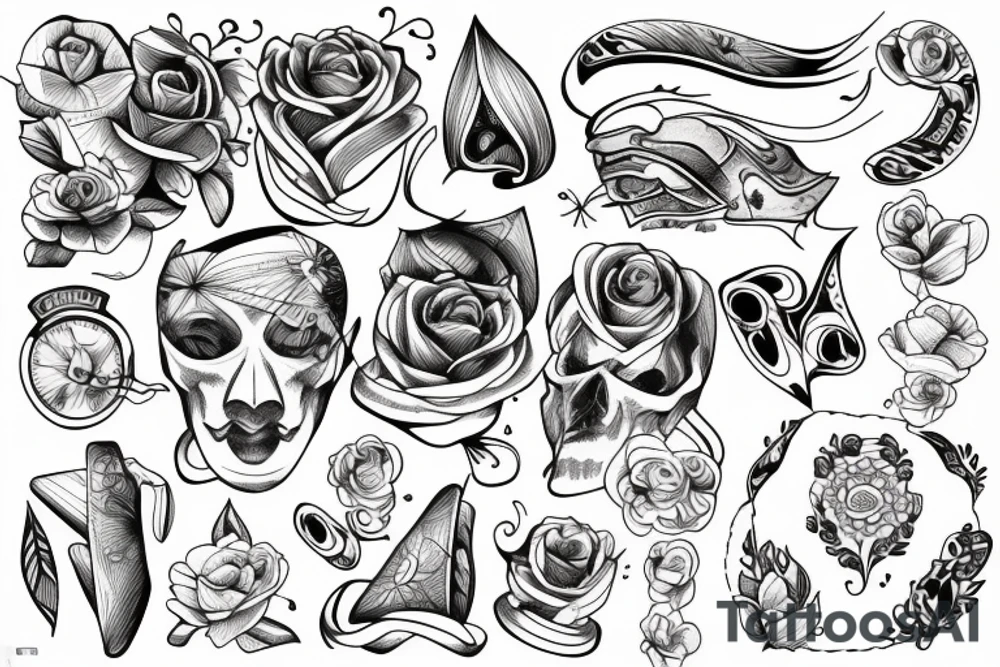 Line art tattoo idea