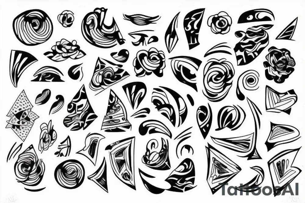 Line art tattoo idea