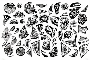 Line art tattoo idea