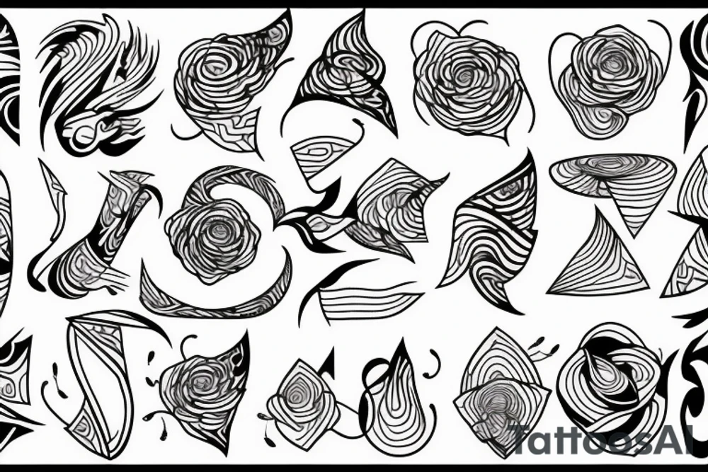 Line art tattoo idea