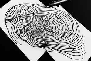 Fibonacci number shell geometry tattoo idea