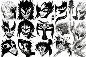 bleach ichigo  hollow mask tattoo idea