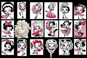 Betty boop as Sally from nightmare before Christmas tattoo idea