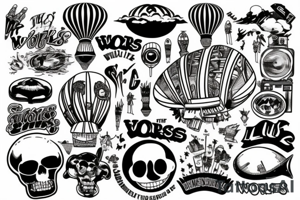The Worlds is Yours blimp tattoo idea