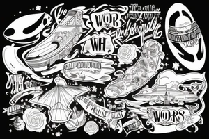 The Worlds is Yours blimp tattoo idea