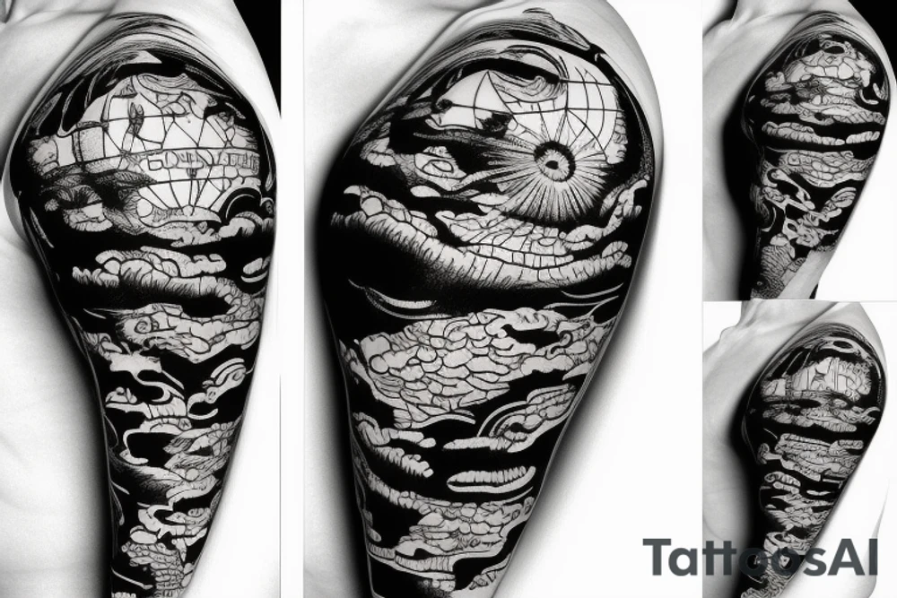 The Worlds is Yours blimp tattoo idea