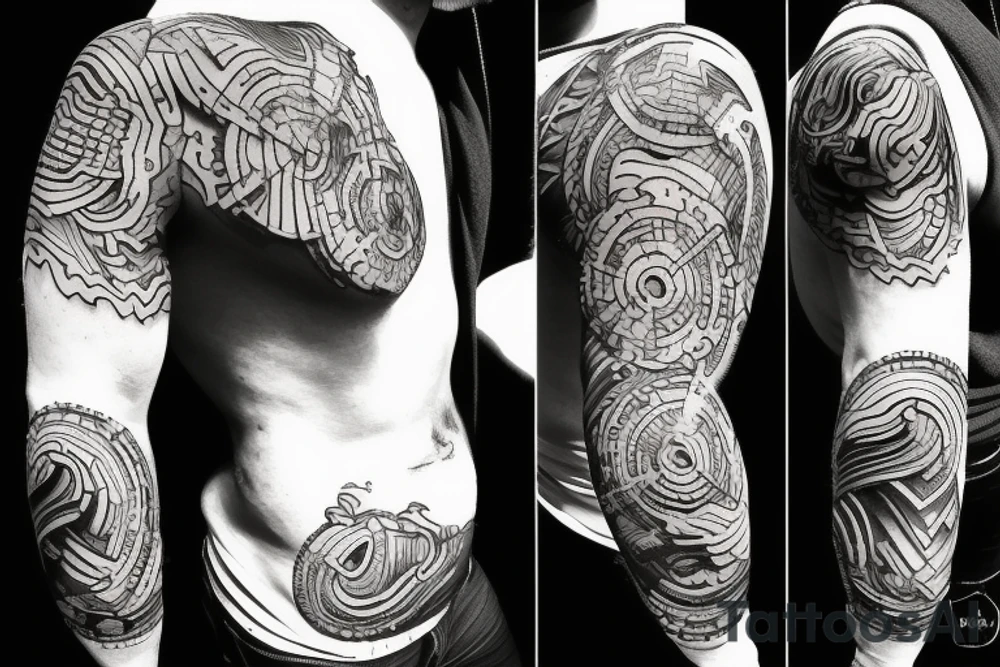 Atlas holding the universe on his back tattoo idea