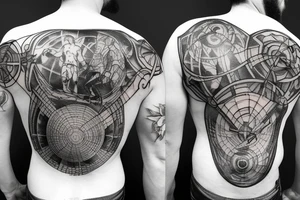 Atlas holding the universe on his back tattoo idea