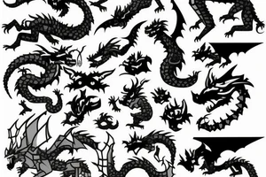 Minecraft Dragon tattoo idea