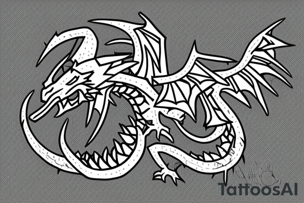 Minecraft Dragon tattoo idea